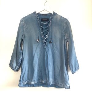 Scotch & Soda chambray blouse